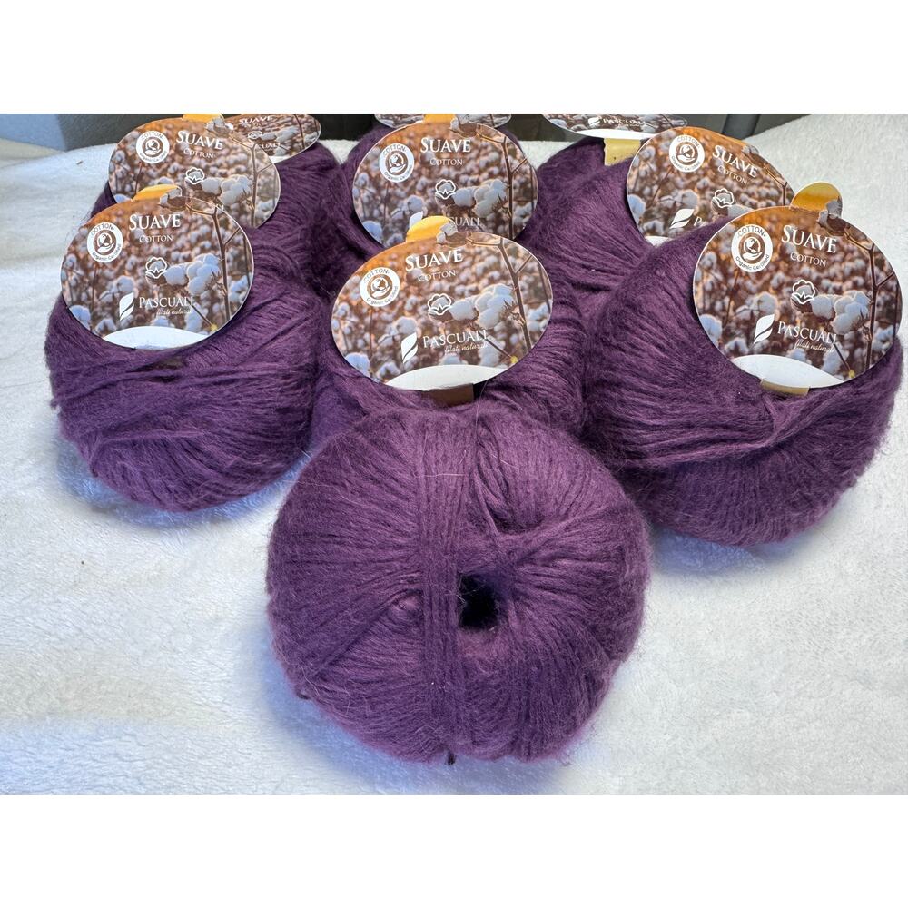 Pascuali Suave 100% Organic Cotton in Color #88 Grape
